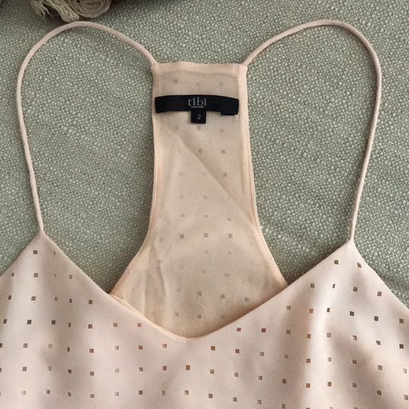 SOLD Tibi sz2 racerback tank top. Light salmon/pink - Picture 2 of 6